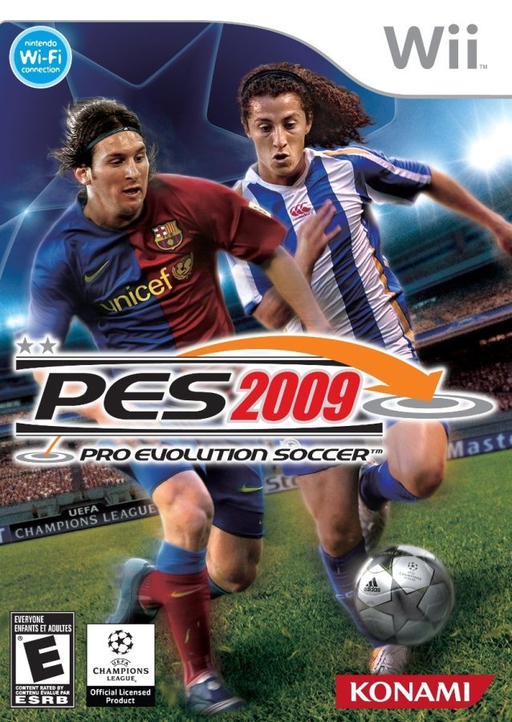 Pro Evolution Soccer 2009 box art for Wii